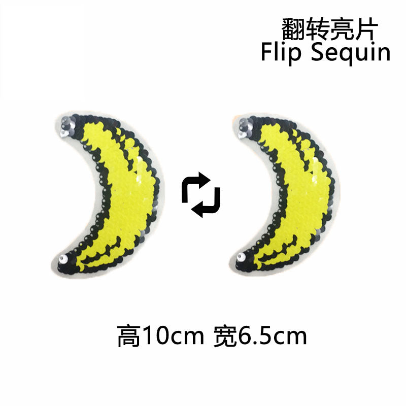 Wholesale Watermelon Sequin Flip Patch Strawberry Flip Sequin Patch